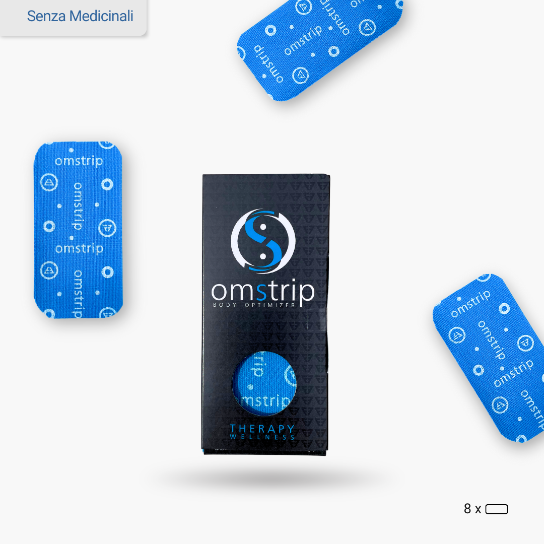 Omstrip Wellness Therapy | 8 elastic tapes 10cm x 5cm