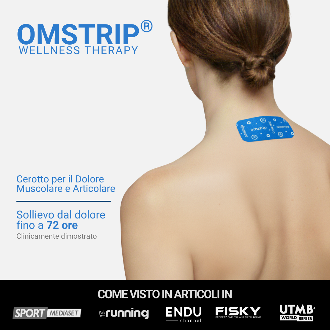Omstrip Wellness Therapy | 8 elastic tapes 10cm x 5cm