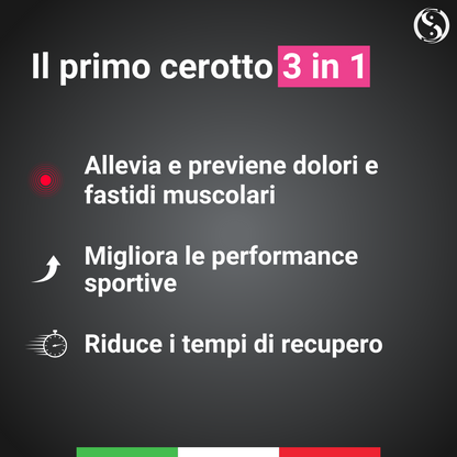 Omstrip Sport Performance | 3 cerotti sportivi elastici 10cm x 5 cm