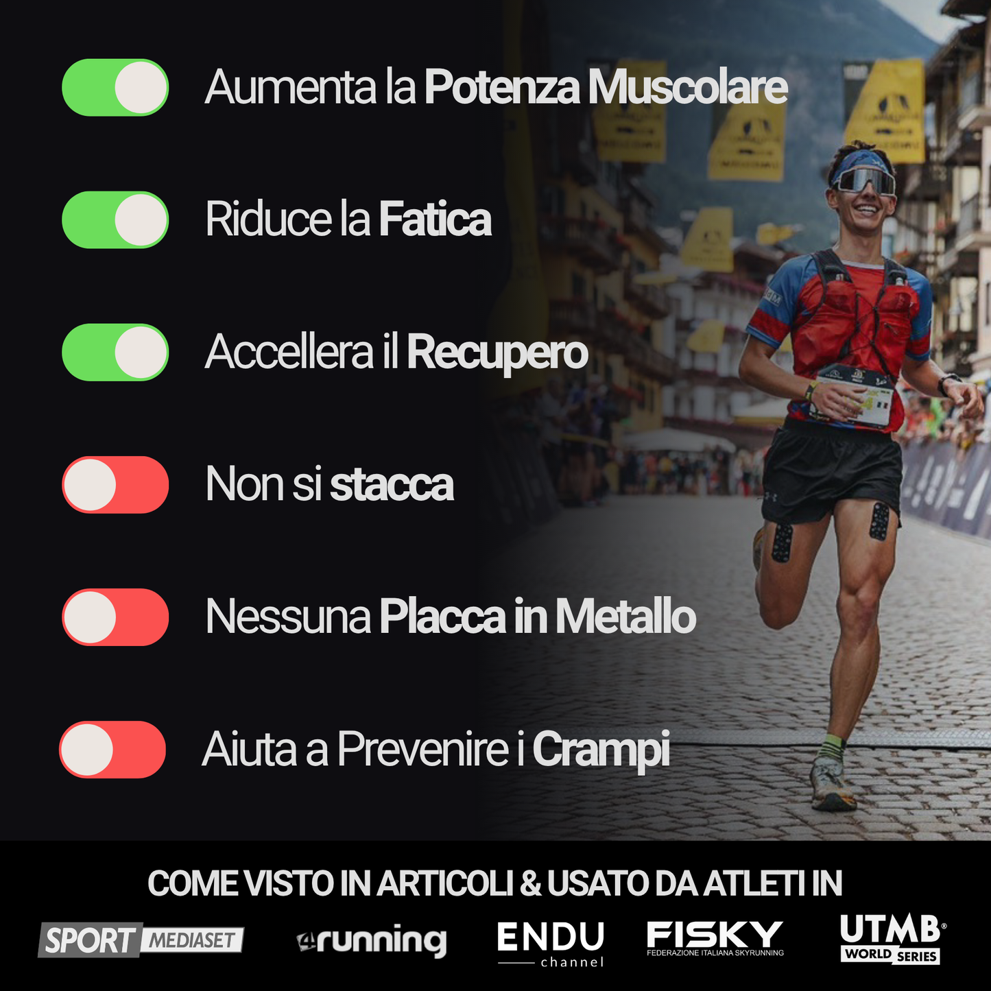 Omstrip Sport Performance Roll – Pro Edition | 4,5 m per Taglio Personalizzato