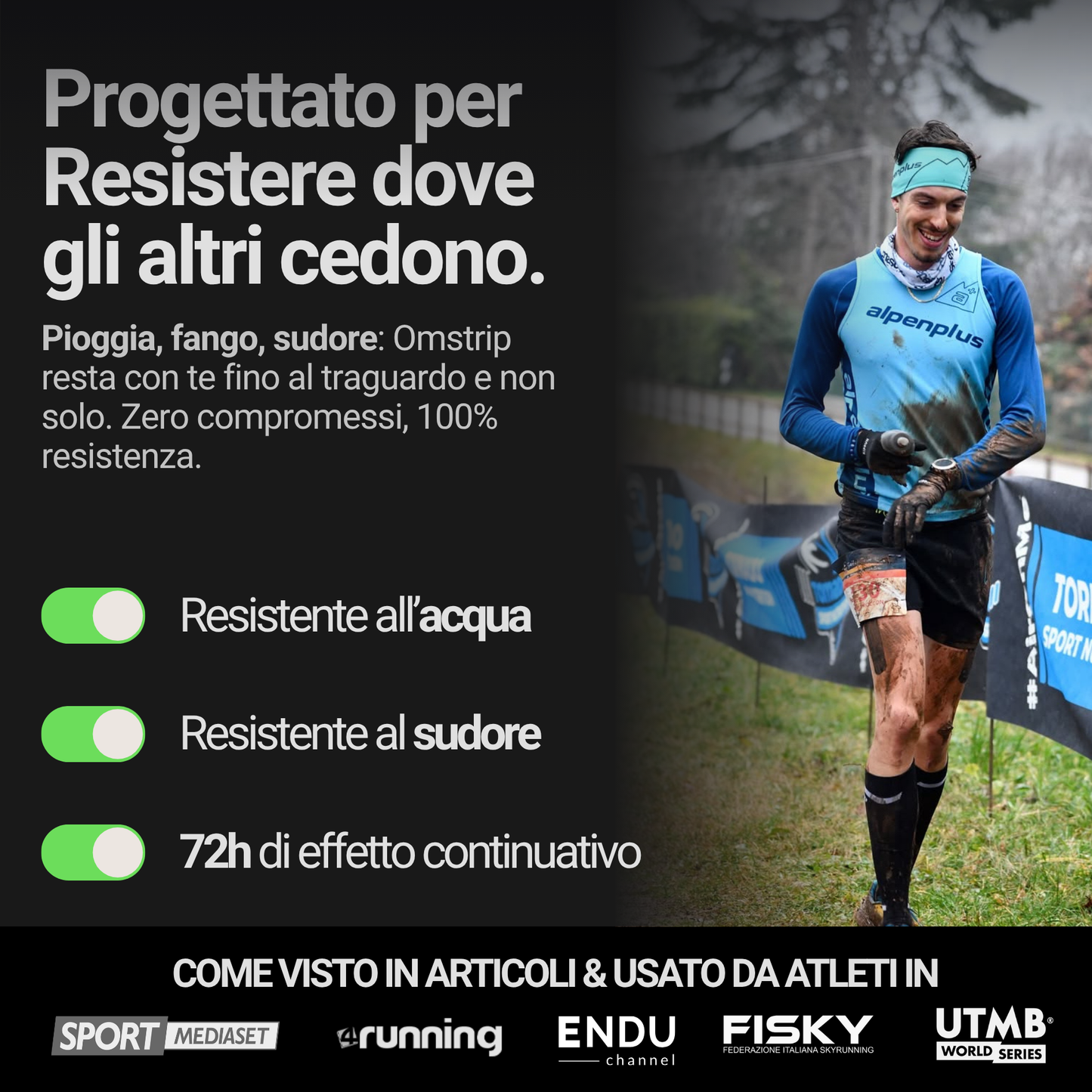 Omstrip Sport Performance Roll – Pro Edition | 4,5 m per Taglio Personalizzato